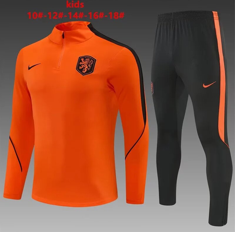 Kids Netherlands 26/27 Tracksuit - Orange